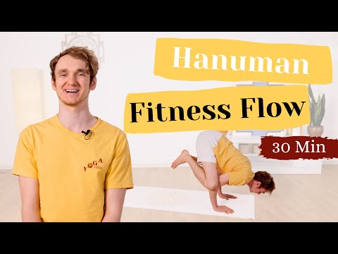 Hanuman Fitness Flow mit Patrick - 30 Minuten Vinyasa Yoga - Kraft, Muskelaufbau und Willensstärke