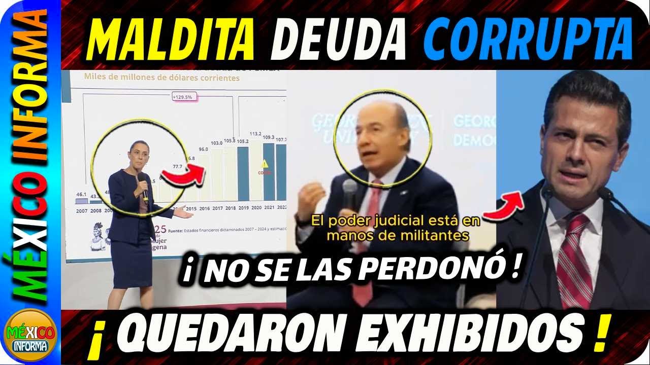 "LA MALDITA DEUDA CORRUPTA" SHEINBAUM BAUTIZA LA DEUDA DE PEMEX. LES DIO PARA LLEVAR.