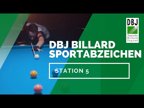 DBJ Billard Sportabzeichen | Station 5 Allgemein - Seiteneffet | Joshua Filler