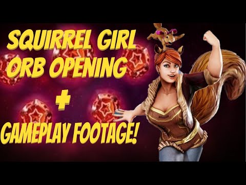 7 RS Pull!! Squirrel Girl Orb Opening & Gameplay!! Marvel Strike Force - MSF