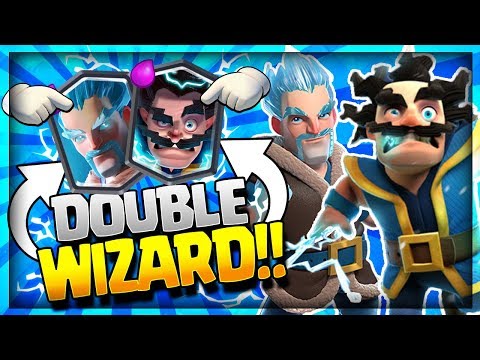 INSANE 'DOUBLE WIZARD' DECK!! Ultimate Defense Shutdown!! Clash Royale Miner Wizard Strategy