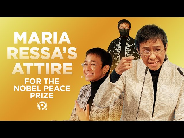 WATCH: A rundown of Maria Ressa’s Nobel Peace Prize attire