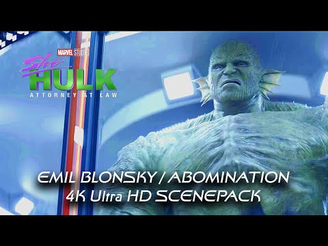 All Emil Blonsky / Abomination 4K ULTRA HD Scenes SCENEPACK | She-Hulk (Episode 3)