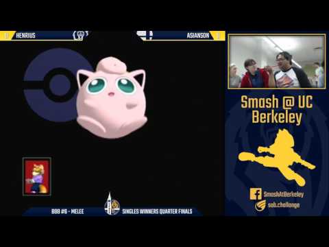 Berkeley Biweekly Battles #6 - Melee Singles Winners Quarters: Henrius vs Asianson
