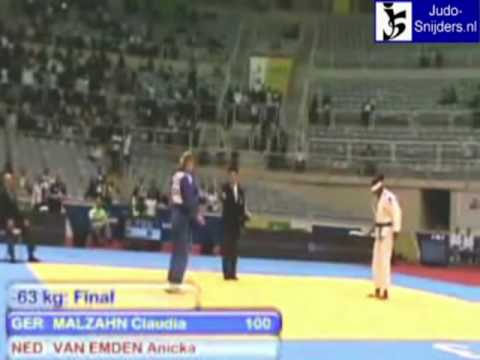 Judo 2009 Rio de Janeiro: Malzahn (GER) - van Emden (NED) [-63kg].