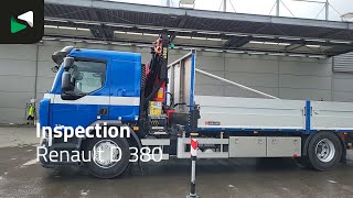Camion plateau Renault D 380 4X2 Palfinger PK12002EH Remote Full Air Euro 6 | Image 4 - Autoline