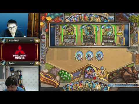 BloodTrail vs Ryvius ||《爐石戰記》大師職業賽 亞太區 第二季 - W2D2