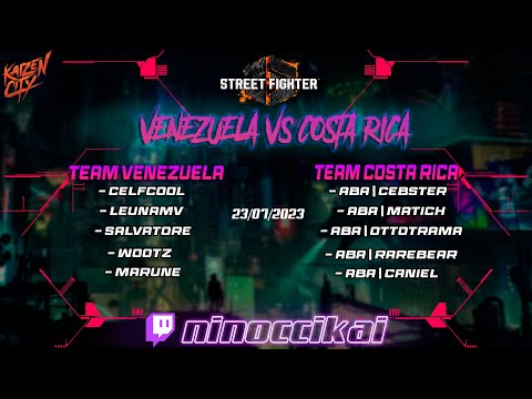 VENEZUELA🇻🇪 Vs COSTA RICA🇨🇷 | Street Fighter 6 | Reto Kaizen City