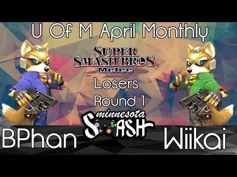 U of M April Monthly - Wiikai vs BPhan (SSBM LR1)
