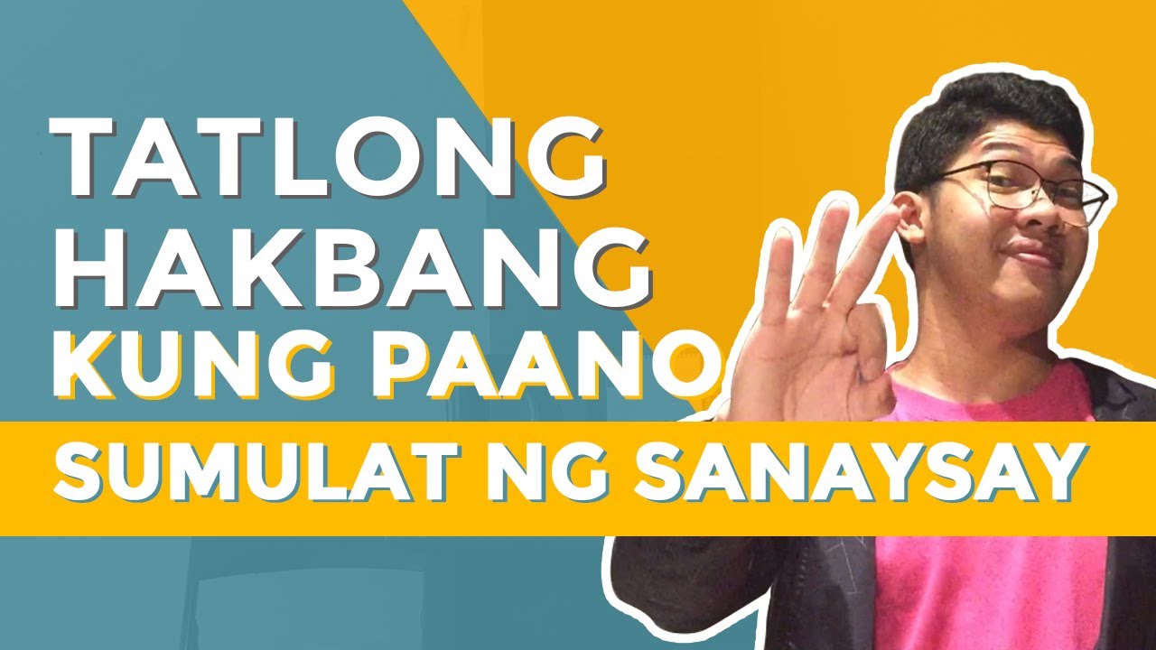 Putar video 3 HAKBANG SA PAGSULAT NG ESSAY O SANAYSAY sekarang 3 HAKBANG SA PAGSULAT NG ESSAY O SANAYSAY