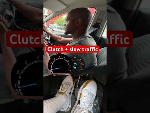 Clutch control in slow moving traffic #manualcar