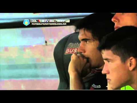 La salida de Graciani. Colón 0 - Gimnasia 0. Fecha 7. Torneo Final 2014. Fútbol Para Todos