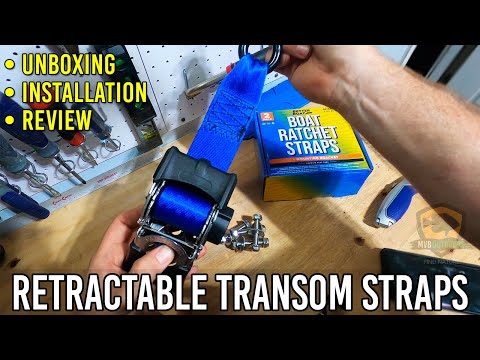 Retractable Transom Straps Unboxing, Installation & Review | Jon Boat Trailer Upgrade l