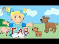 Обучающие - Развивающие мультфильмы: Домашние животные и их дети - Как говорят ...