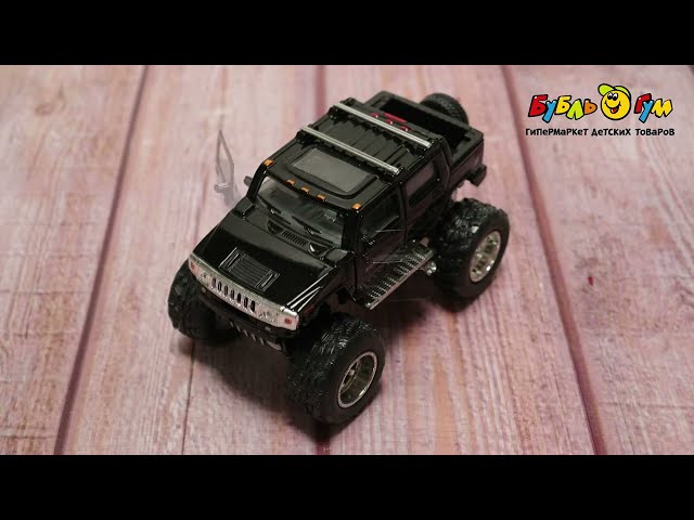 Автомобиль Hummer H2 Sut Off Road 2005 KINSMART инерционный в ассортименте - видео