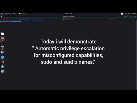 Automatic privilege escalation for misconfigured capabilities, sudo and suid binaries. GTFONow Tool.