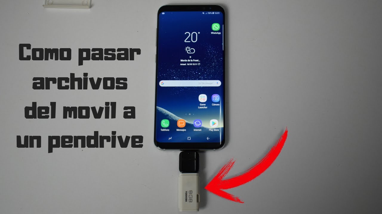 Pasar archivos del smartphone a un pen drive sin pc