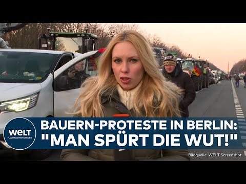 Video Thumbnail: BAUERN-PROTESTE IN BERLIN: "Man spürt die Wut!"