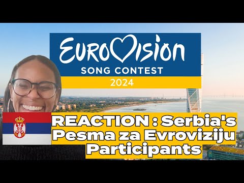 PARTICIPANTS REACTION! Pesma za Evroviziju 2024 [Serbia's #Eurovision2024 NS]