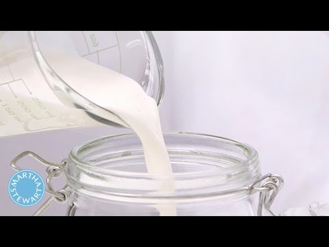 How to Make Crème Fraȋche with Martha Stewart