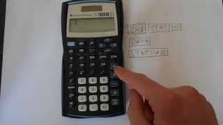 TI-30X IIS Tutorial