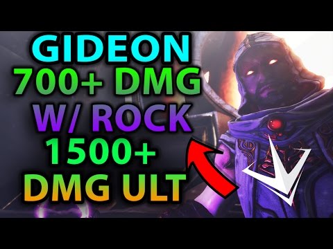 Paragon GIDEON  "THE WIZARD"|714+ DMG W/ ROCK| 1500+ DMG ULTIMATE !| DAMAGE FOR DAYS!