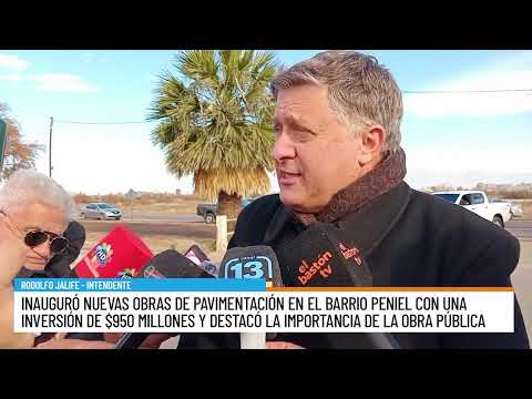 NUEVAS OBRAS PAVIMENTACION   JALIFE INTENDENTE 25 DE MAYO TEMP