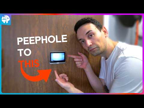 Doorbell Camera with LCD Display, Peephole Camera for Apartments, Wide Angle IR Viewer, Simple Setup, Battery Powered, Low Light Capable, Includes Guide video review thumbnail