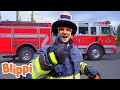 Blippi Visits a Firetruck Station! | Learn about Vehicles for Kids | Educational Videos for Toddlers