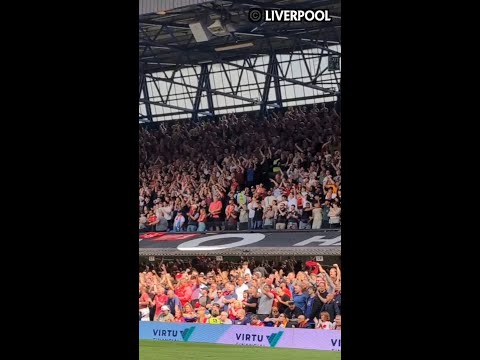 Liverpool fans chant for Diogo Jota ❤️