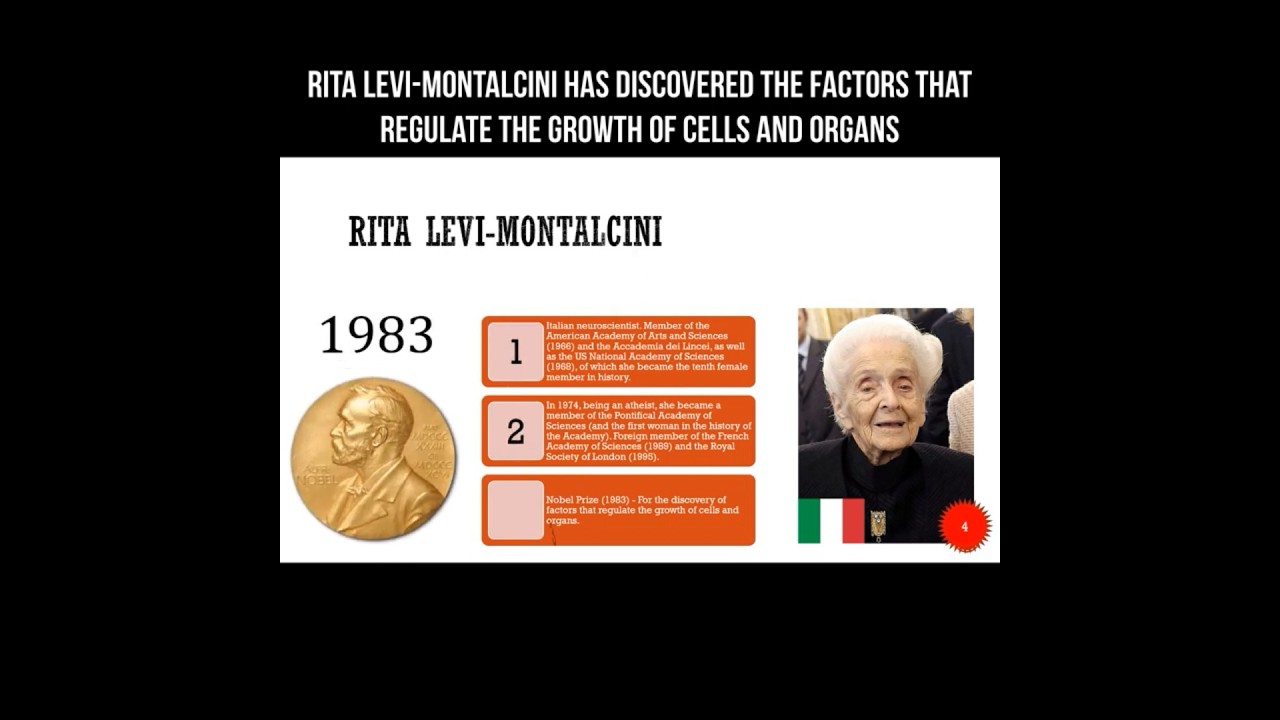 Rita Levi-Montalcini has discovered the factors that regulate the growth of cells and organs #cells