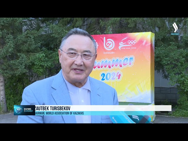 Ethnic Kazakh children enjoy summer camp in Burabai resort