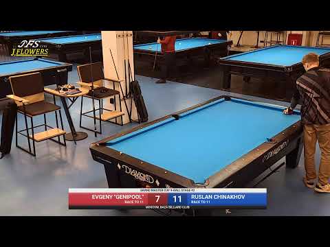 E.Buslaev (genipool) vs Ruslan Chinakhov | SF | Grand Master Cup 9-ball | Baza | Moscow