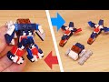 Micro LEGO brick combiner transformer mech - Lightningman
