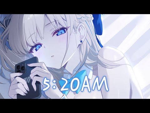 ◈Nightcore - 5:20AM (刀醬) [動態歌詞] ♫ 我在5:20睡覺13:14準時起  主打個浪漫沈溺在愛河不上岸 ♫