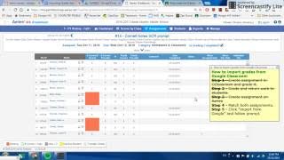 Import grades from Google Classroom into Aeries