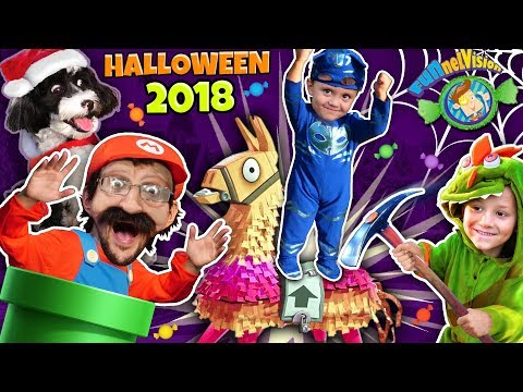 FUNnel Fam Halloween 2018 Vlog! (Spooky Vision w/ Super Mario & Fortnite) Video