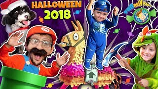 FUNnel Fam Halloween 2018 Vlog! (Spooky Vision w/ Super Mario &amp; Fortnite)