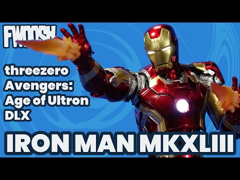 DLX Iron Man Mark 43 Marvel Avengers Age of Ultron ThreeZero ThreeA Action Figure Review