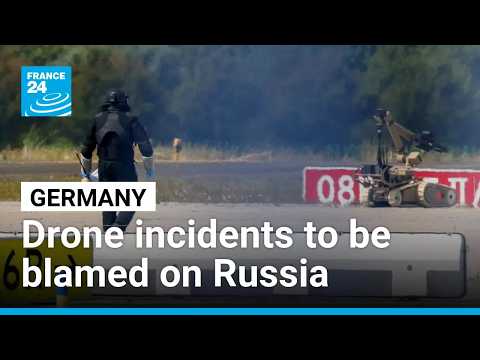 Germany set to blame Russia for airport explosive-laden drone incident