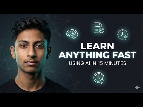 Learn Anything in 15 Minutes with AI — Research → Notes → Flashcards