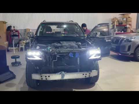 Lexus GX460 2009-2023 гг. Передние фары дизайн 2021-2023 (2 шт, Full LED) Video 3