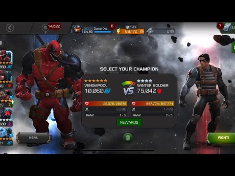 Buffed Venompool with insane random buffs | 6* rank 1