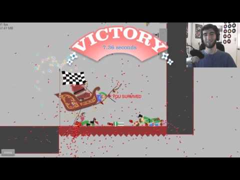 MANATEE WOMAN!   Happy Wheels Funniest Moments w Got Drums  2014
