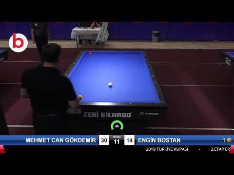 MEHMET CAN GÖKDEMİR & ENGİN BOSTAN Bilardo Maçı - 2019 TÜRKİYE KUPASI 2.ETAP ERKEKLER-5.ÖN ELEME