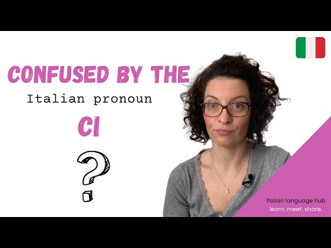 How to use pronoun CI in Italian - SUPER EASY VIDEO LESSON