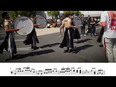 Pulse Percussion 2024 Bass Feature Transcription