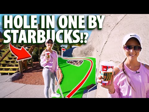 Elisha gets one of her CRAZIEST holes in one ever!!