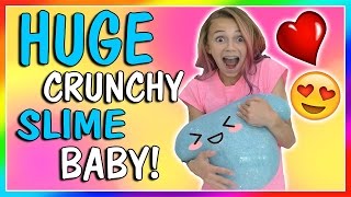 HUGE CRUNCHY SLIME STRESS BALL! | NO BORAX DIY | We Are The Davises