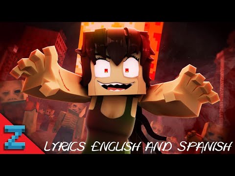 Zombie Girl (Minecraft animation) "Macabre Rotting Girl" Lyrics English and Spanish
